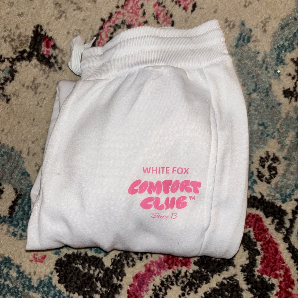 White Fox White Sweatpants